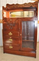 Antique MAHOGANY drop-front secretary/bookcase