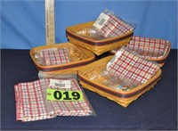 (4) Longaberger 1998 "Picnic Pal" baskets