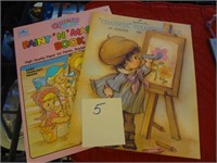 Vintage Kids Color Paint & Marker Books