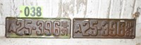 Pair of Illinois 1931 plates   (WILL SHIP)