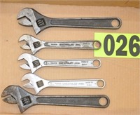 All Crescent incl. (3) 8", & (2) 10" adj. wrenches