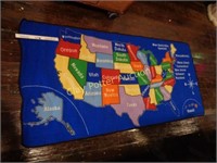 USA Map Area "Play" Rug