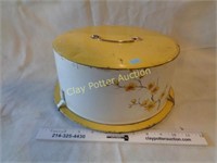 Vintage Covered Cake Tin