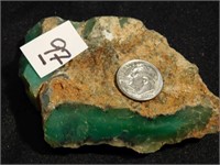 Chrysoprase Raw Stone - large piece - 3" x 2"
