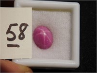 Pink Ruby Gemstone - pretty    8 mm long