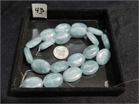 20 Amazonite gemstone beads - each 20 mm long