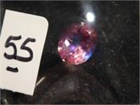 Faceted Oval Pink Sapphire gemstone   10mm long
