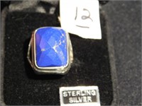 Lapis Lazuli Ring - Size 7 - marked 925