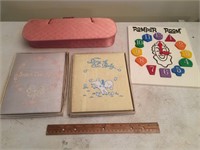 Baby Books, Romper Room Clock, Pink Container