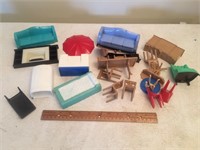 Lot of 1950s Plastic Toy Furniture
