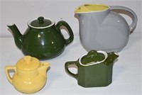 GROUP TEAPOTS, CREAMER, GENERAL ELECTRIC,