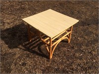 Coffee Table with Bamboo Legs