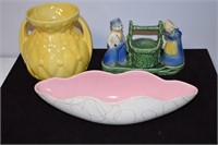3 PIECES SHAWNEE POTTERY