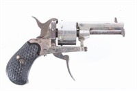 European Folding Trigger .22 Cal Nickel Revolver