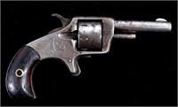 Engraved You Bet .22 Cal. Nickel Revolver ANTIQUE