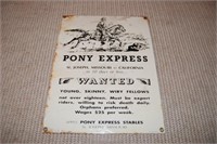 Pony Express Sign
