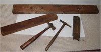 Disston and Vintage Level and Hammers