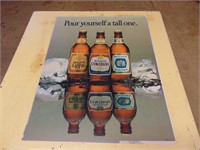Molson Pour Yourself A Tall One - Beer Poster