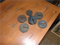 Vintage Scale weights from Tobacco Scale