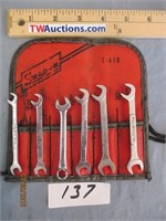 SNAP-ON  6pc WRENCH SET   USED