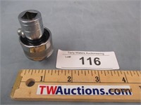 New Snap-On 3/8 Drive Adaptor, Ratcheting  F77A