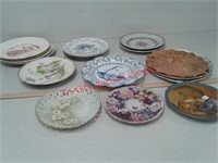Various painted plates