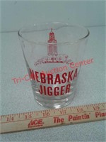 Nebraska Jigger glass