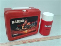 1985 Rambo lunch box and thermos