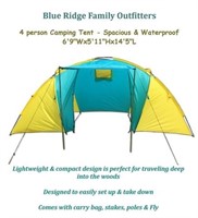 Blue Ridge Family Outfitters 4 person Summer Campi