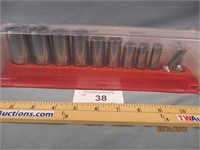 New Snap-On 11pc SAE Deep Socket Set 3/8 Drive