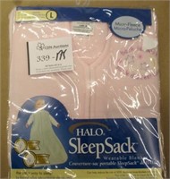HALO Micro-Fleece Size L Sleep Sack ~ Pink