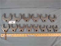 New Snap-On 1/2" Drive 14pc Open End Crowfoot