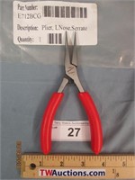 New Snap-On Long Nose Serrated Plier E712 BCG