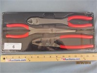 New Snap-On 3 Pc Pliers Set