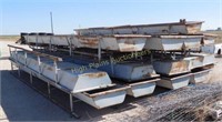 (15) 27' United Supply Feed Troughs