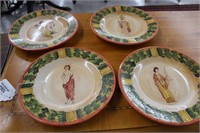 Set of 4 Plates Rubino Alabaster