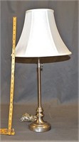 Brushed Stainless Steel Table Lamp.