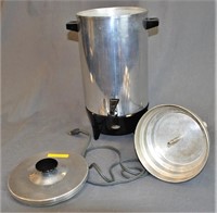 Vintage Aluminum 24 Cup Coffee Urn