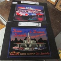 Collector metal signs- Dine & Dance