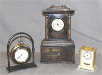 3 Clocks, Seth Thomas Quartz Carriage Clock…