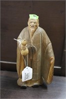 Wood Carved Japanese Elder