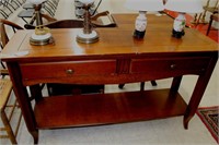 2-Drawer Solid Wood Hall Table