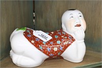 Porcelain Statue of Asian Boy