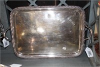 Vintage Silver-Plate Rectangular Tray