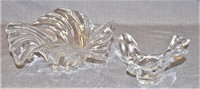 French Crystal Dove Bowl And Swirl Design Bowl