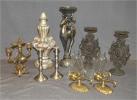9 Decorator Items, Religious Candelabra, Sconces