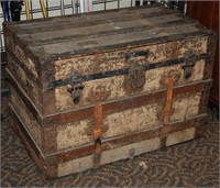Antique Wooden Trunk w/ insert