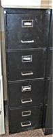 4 Drawer Black Metal File Cabinet