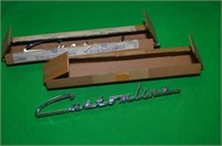 NEW OLD STOCK 1950's FORD FENDER EMBLEMS
