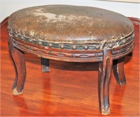 Small Oval Antique Foot / Gout Stool